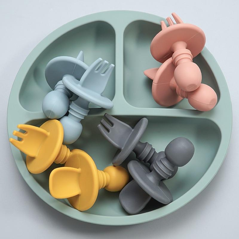 CuttieSpoon™ | Cuillère et fourchette pour bébé | Maman - Merveille de Bébé