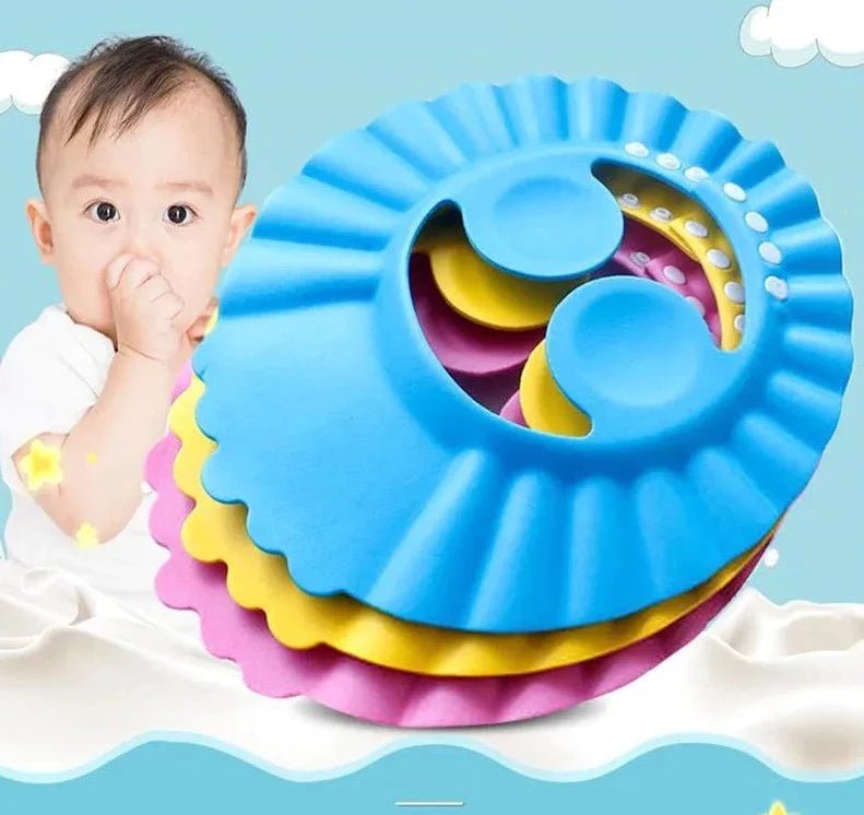 Visière chapeau pour douche bébé I ShampooCap™ - Merveille de Bébé